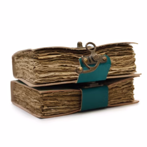 Carnet en Cuir "Never Hide Your Wings" Bords Déchiquetés
