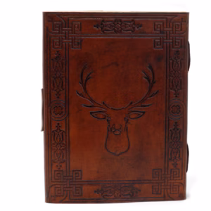 Notitieboek - Leer - Hert - 20x15cm