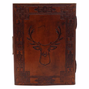 Notitieboek - Leer - Hert - 20x15cm