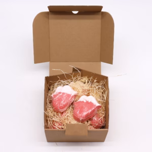 Hallon & Granatäpple - Badbomb 60g Läppar - Lips Bathbomb 60g