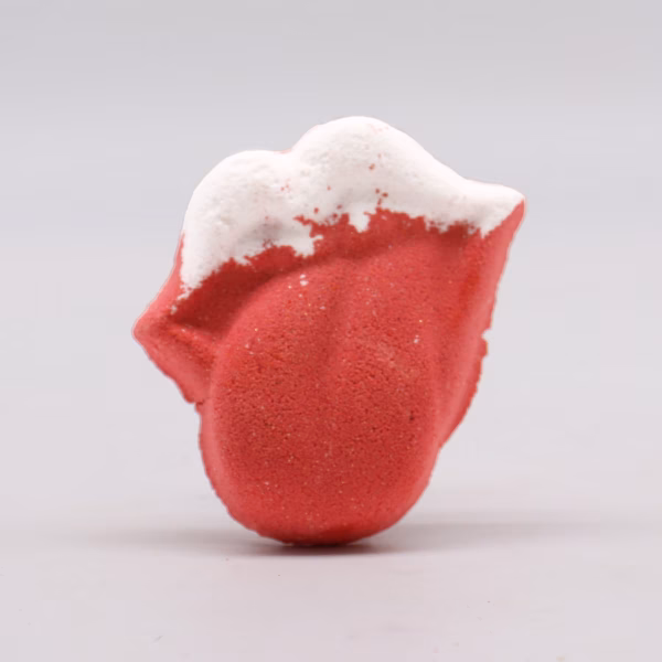 Hallon & Granatäpple - Badbomb 60g Läppar - Lips Bathbomb 60g
