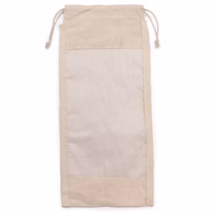 Pochette Coton avec Fenêtre Long - 35x15cm