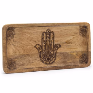 Bandeja Alargada 30x15x2,5cm - Hamsa Negro