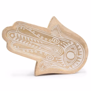 Bandeja Alargada 30x20,5x2,5cm - Hamsa Blanco