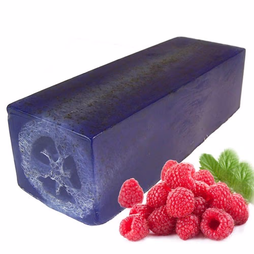 Loofah Zeep - Frambozen Scrub 1 Loofah Zeep - Frambozen Scrub