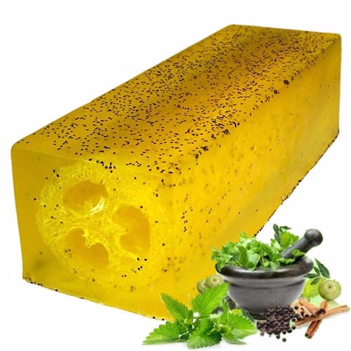 Loofah - Sæbe - Pebermynte - og Urtescrub