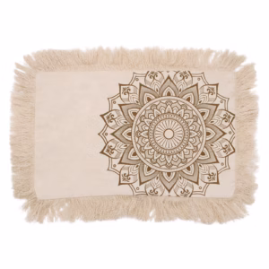 Lotus Mandala Cushion - 30x50cm - Bronze
