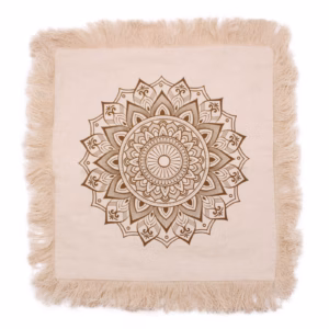 Lotus Mandala Cushion - 60x60cm - Bronze