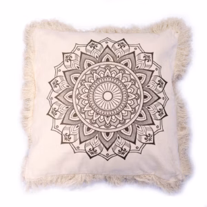 Lotus Mandala Cushion - bronze - 60x60cm