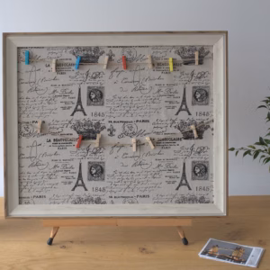 DIY Fotoram med Klämmor - Paris - Stor