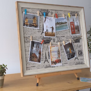 DIY Fotoram med Klämmor - Paris - Stor