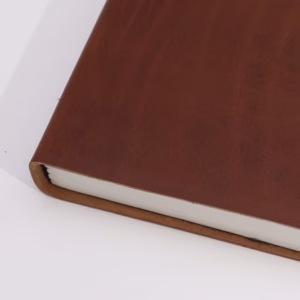 Dark Tan Daily Note Book - 100 Lined Pages - Large