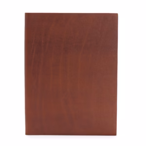 Dark Tan Daily Note Book - 100 Lined Pages - Large