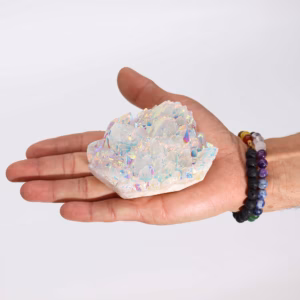 Naturlig Kvarts - Aura Angel Quartz (ca. 300 - 450gm 8 - 15cm) - Stor