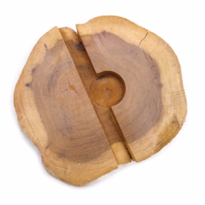 Soporte para el Móvil Grande de Madera de Gamal - Blanqueado