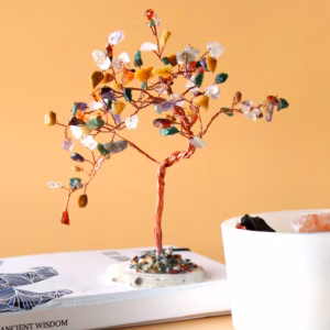 Árbol de Piedras - Piedras Múltiples y Ágata - Grande - 100 Piedras