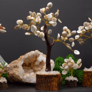 Árbol Grande de Piedras Circulares del Chakra Gomati - (60 Piedras)