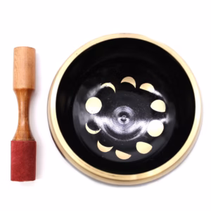 Mondphasen - Klangschalen - Set - Schwarz,14cm - Groß