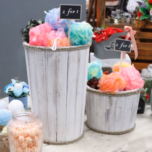 Nautical Display Tub - Hvidwash - Stor