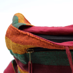Nepal - Schultertasche - Frühlingswiese Grün/Blau - Groß