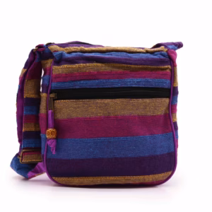 Sac à Bandoulière Népal Lrg - Sangle Réglable - Fleurs Sauvages