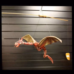 Rød Coconut Dragon Mobile - Stor