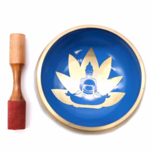 Yoga Moves Singing Bowl Set - White/Blue - Large