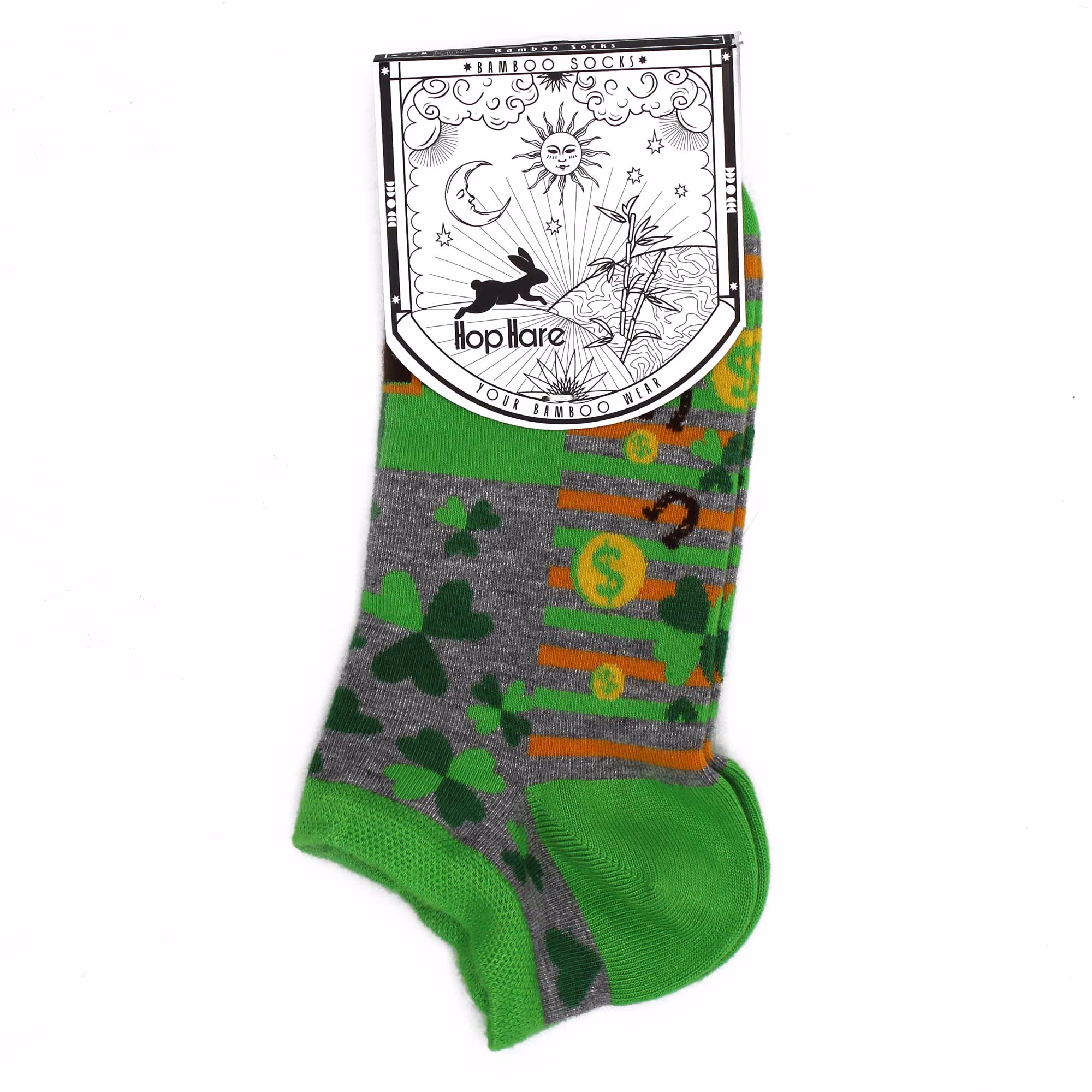 M/L Hop Hare Bambussokker Lav (41 - 46) - Lucky Socks 2 M/L Hop Hare Bambussokker Lav (41 - 46) - Lucky Socks