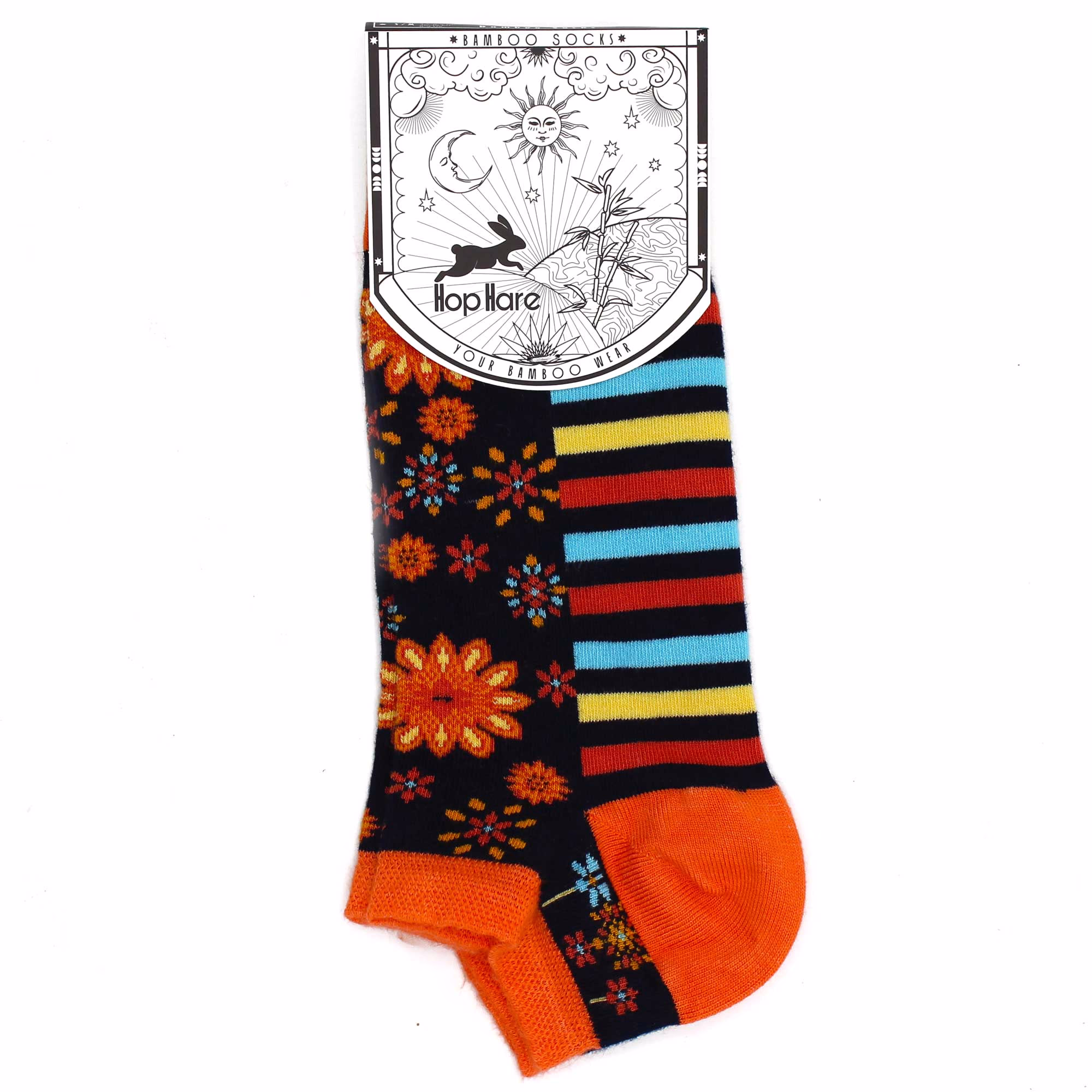 M/L Hop Hare Bambussocken Niedrig - 41 - 46 - Mandala - Blumen 4 M/L Hop Hare Bambussocken Niedrig - 41 - 46 - Mandala - Blumen