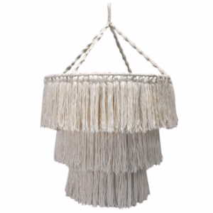 Lámpara de Macramé Suave - Natural