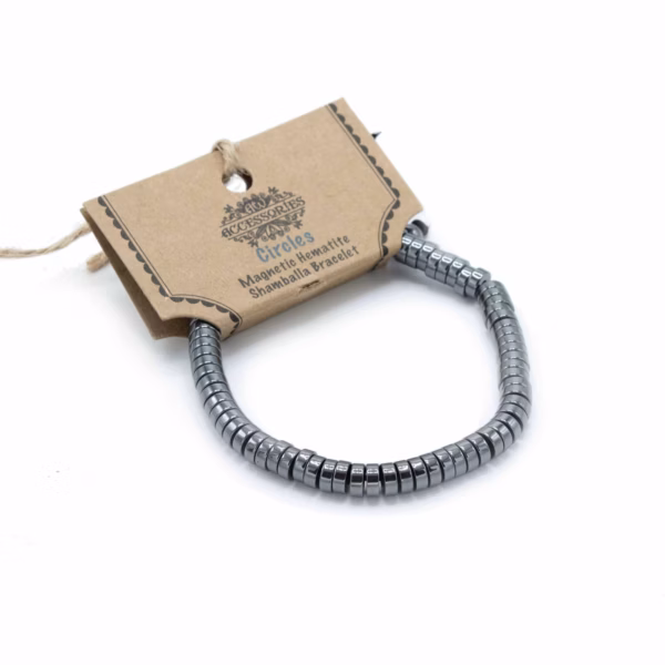 Pulsera Magnética Hematites Shamballa - Círculos