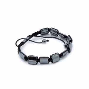 Pulsera Magnetica Hematites Shamballa - Cuboides Dobles
