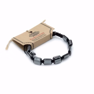 Pulsera Magnetica Hematites Shamballa - Cuboides Dobles
