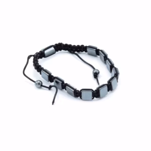 Armbånd Magnetisk Hæmatit Shamballa - Flade Kuber