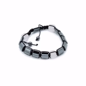 Magnetisk Armbånd Hematitt Shamballa - Rose Cuboids