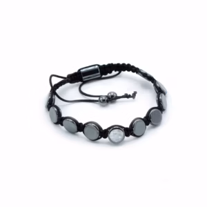 Pulsera Magnetica Hematites Shamballa - Esquinas Redondas