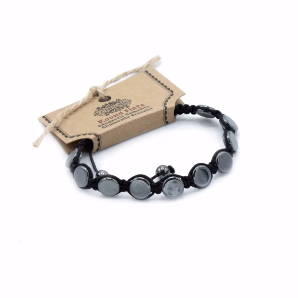 Pulsera Magnetica Hematites Shamballa - Esquinas Redondas