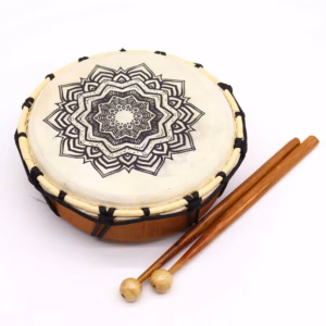 Mandala Shamanistisk Tromme med Pinde - 20cm