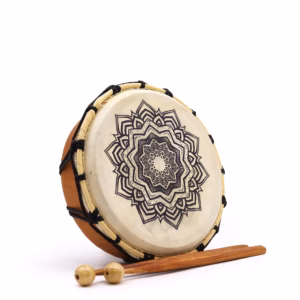 Mandala Shamanistisk Tromme med Pinde - 20cm