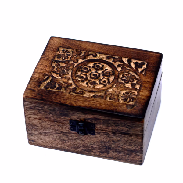 Mangoholz Aromatherapie Box - Floral - Hält 12