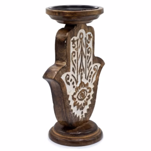 Lysestake I Mangotre - Hamsa - Stor 25x18cm