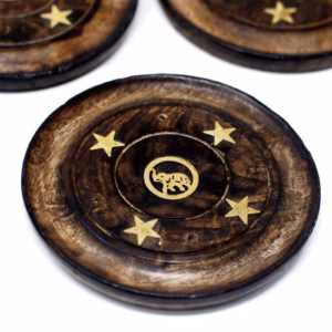 Mango Wood Disc 10cm (Cone & Incienso)
