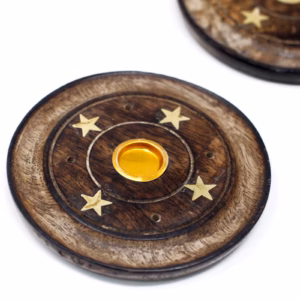 Mango Wood Disc 10cm (Cone & Incienso)
