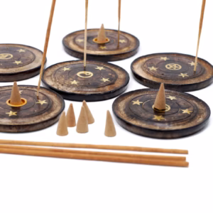 Mango Wood Disc 10cm (Cone & Incienso)