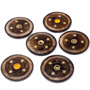 Mango Wood Disc 10cm (Cone & Incienso)