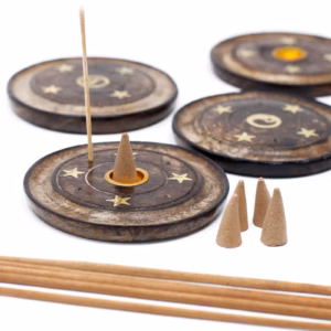 Mango Wood Disc 10cm (Cone & Incienso)