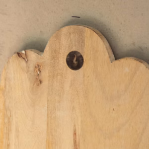 Mango Wood Hamsa Veggplakett - Hvitkalket 52cm