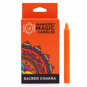 Manifest Magic Candles - Pack of 12 - Orange - Sacred Chakra