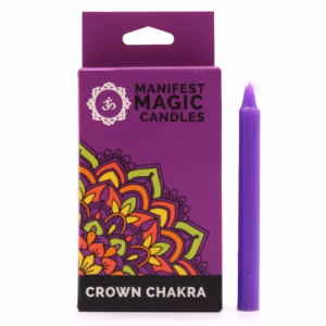 Manifest Magic Candles - Pack of 12 - Purple - Crown Chakra