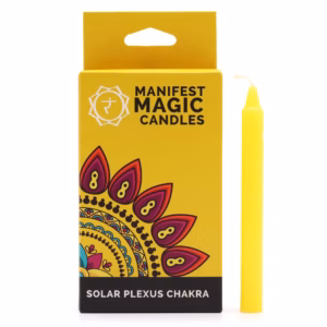 Manifest Magic Candles - Pack of 12 - Yellow - Solar Plexus Chakra
